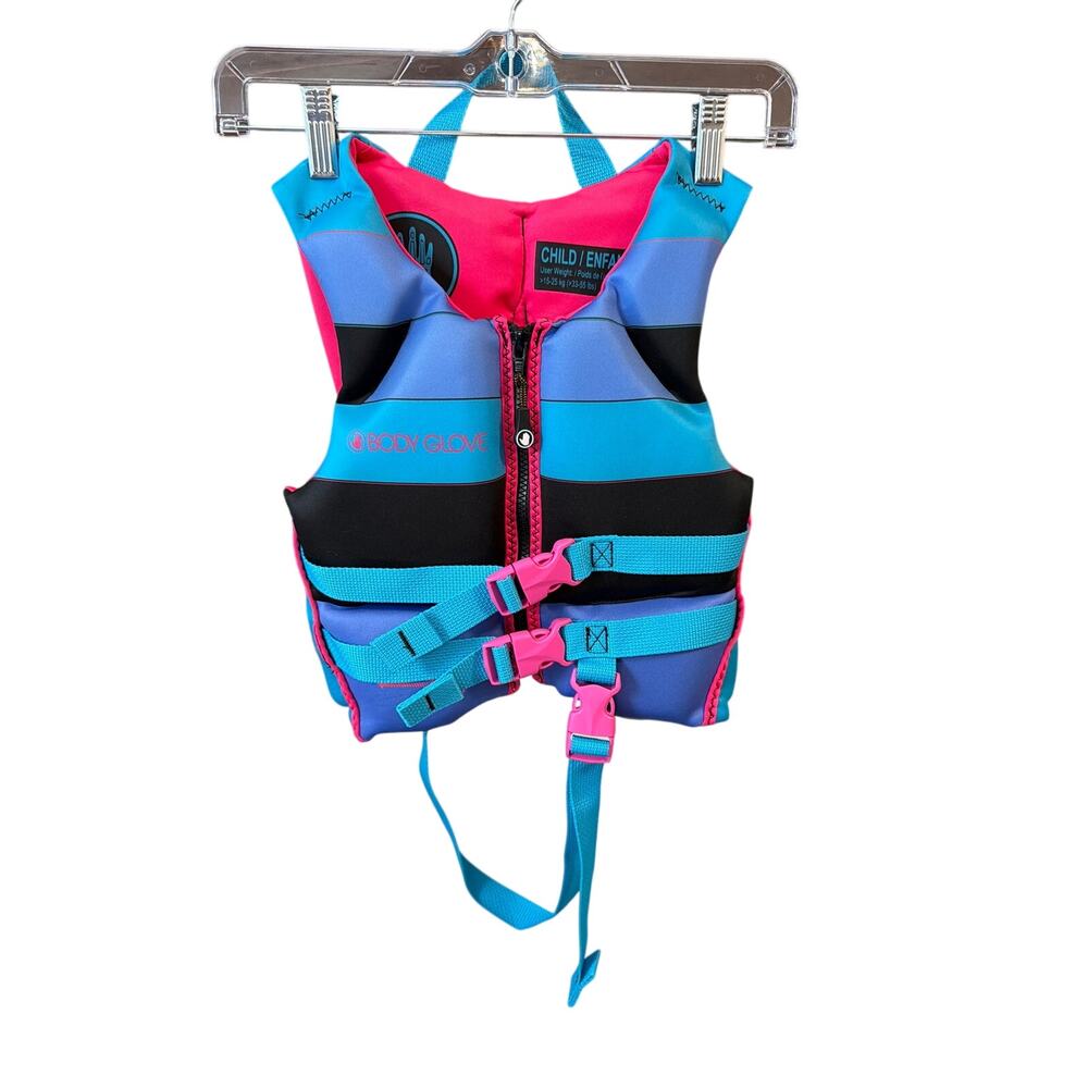 Body Glove Child PFD, Girls - U.S. Coast Guard-Approved (One Size, 33-55 lbs)